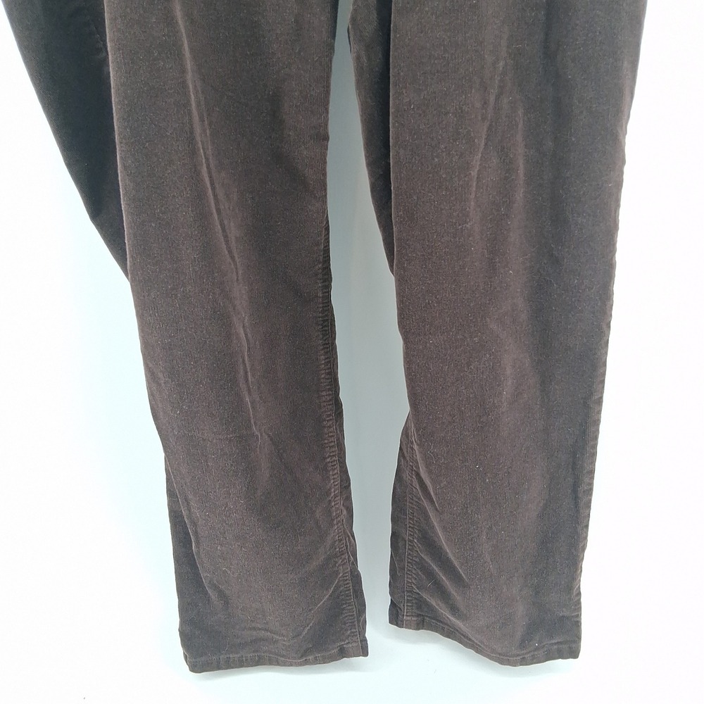 Catherines Brown Corduroy Pants Womens 1X Elastic Waist Pull On‎ Casual Comfy - Picture 3 of 14